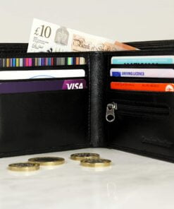 Personalised Gold Initials Leather Wallet