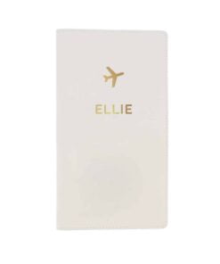 Personalised Gold Name Travel Document Holder