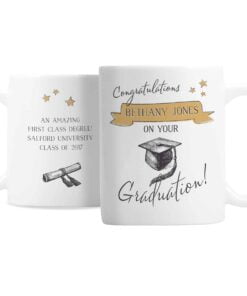 Personalised Gold Star Graduation Mug