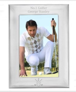 Personalised Golf 4×6 Silver Photo Frame