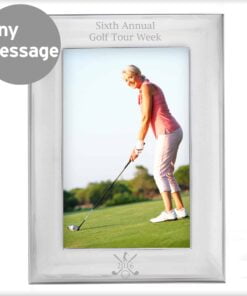 Personalised Golf 4×6 Silver Photo Frame