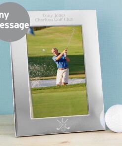 Personalised Golf 4×6 Silver Photo Frame