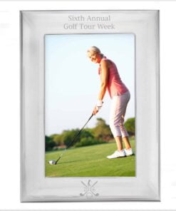 Personalised Golf 4×6 Silver Photo Frame