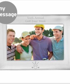 Personalised Golf 6×4 Landscape Silver Photo Frame