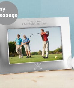 Personalised Golf 6×4 Landscape Silver Photo Frame