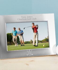 Personalised Golf 6×4 Landscape Silver Photo Frame