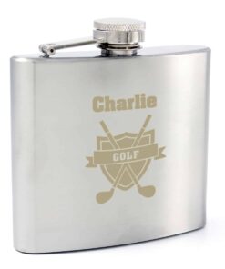 Personalised Golf Hip Flask