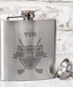 Personalised Golf Hip Flask