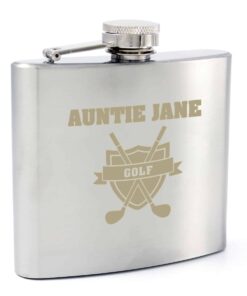 Personalised Golf Hip Flask