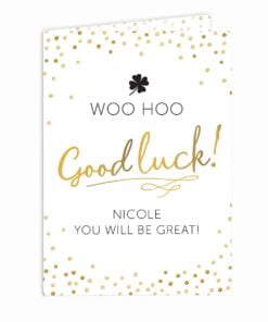 Personalised Good Luck Card