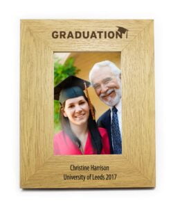 Personalised Graduation 4×6 Oak Finish Photo Frame