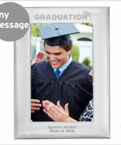 Personalised Graduation 4×6 Silver Photo Frame