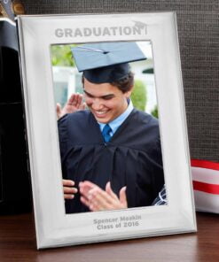 Personalised Graduation 4×6 Silver Photo Frame