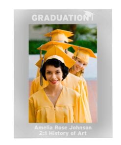 Personalised Graduation 7×5 Silver Photo Frame