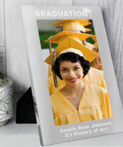 Personalised Graduation 7×5 Silver Photo Frame