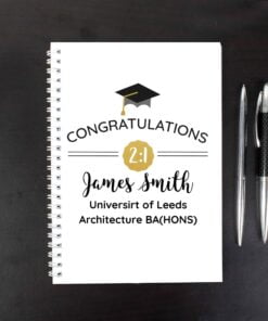 Personalised Graduation A5 Notebook