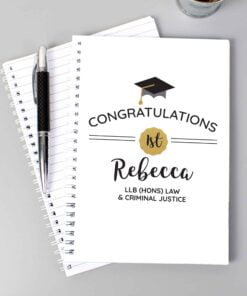 Personalised Graduation A5 Notebook