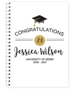 Personalised Graduation A5 Notebook