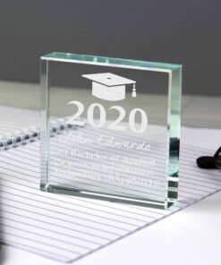 Personalised Graduation Large Crystal Token