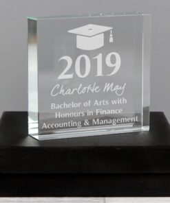 Personalised Graduation Large Crystal Token