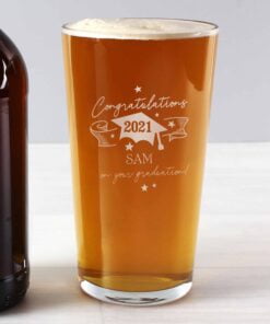 Personalised Graduation Pint Glass
