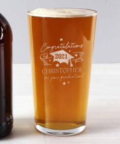 Personalised Graduation Pint Glass