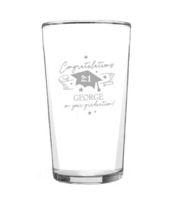 Personalised Graduation Pint GlassÂ