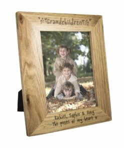 Personalised Grandchildren 5×7 Wooden Photo Frame