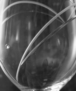 Personalised Hand Cut Diamante Heart Wine Glasses with Swarovski Elements