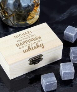 Personalised Happiness Whisky Stones