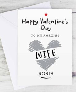 Personalised Happy Valentine’s Day Card