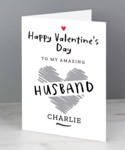 Personalised Happy Valentine’s Day Card