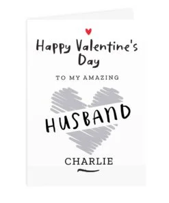 Personalised Happy Valentine’s Day Card