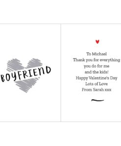 Personalised Happy Valentine’s Day Card