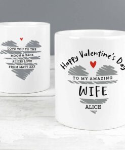 Personalised Happy Valentine’s Day Mug