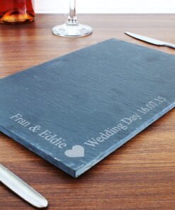 Personalised Heart Motif Slate Placemat
