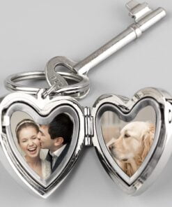 Personalised Heart Photoframe Keyring