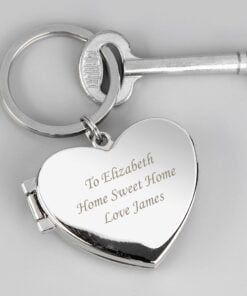 Personalised Heart Photoframe Keyring