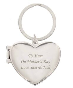 Personalised Heart Photoframe Keyring