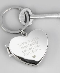 Personalised Heart Photoframe Keyring