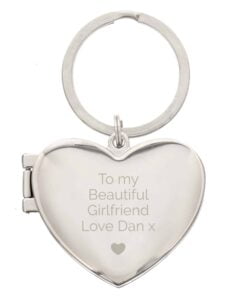 Personalised Heart Photoframe Keyring