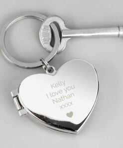 Personalised Heart Photoframe Keyring