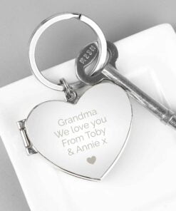 Personalised Heart Photoframe Keyring