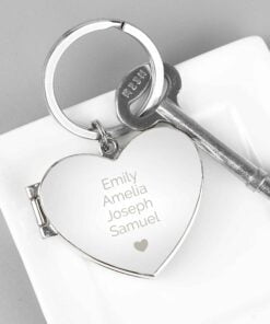 Personalised Heart Photoframe Keyring