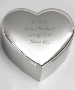 Personalised Heart Trinket Box