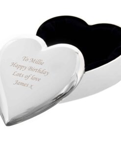 Personalised Heart Trinket Box