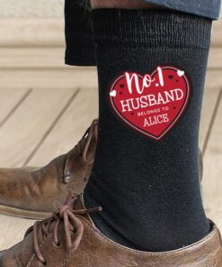 Personalised Hearts No.1 Men’s Socks