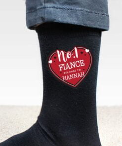 Personalised Hearts No.1 Men’s Socks
