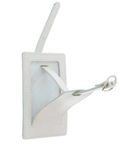 Personalised Hessian Elephant Cream Luggage Tag
