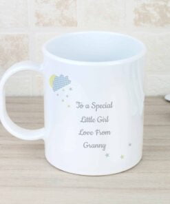 Personalised Hessian Elephant Plastic Mug